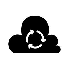 Cloud server sync icon