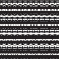 Monochrome Snowflakes Fair Isle Seamless Pattern Design