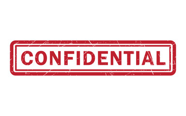 Confidential stamp grunge vector template