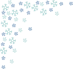 Fotobehang Christmas snowflake corner vector illustration © Elena Efremova