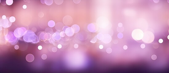 Purple background with abstract bokeh lights