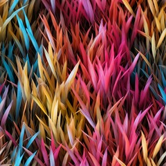 colorful Grass, seamless image