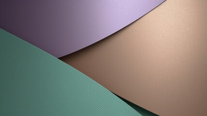 The abstract background of metal texture with empty space in lavender, mint green, and olive green colors. 3D illustration of exuberant. generative AI