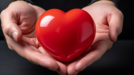 heart in hands HD 8K wallpaper Stock Photographic Image 