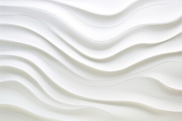Obraz premium Abstract Waves - White Background for Interior Wall Decoration