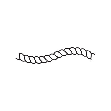 striped rope icon vector