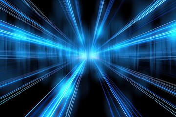 Dancing Lights: Blue and Black Stripes in a Digitally Generated Image