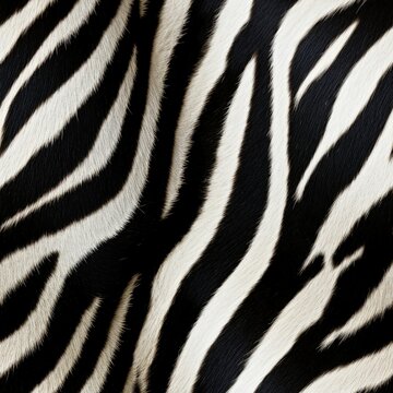 Close-up image of Zebra stripes, seamless image