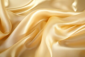 Obraz premium Glittering Gold Gossamer: Delicate Yellow Hue Satin Fabric