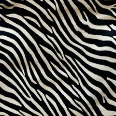 Detailed photograph of Zebra stripes, seamless image