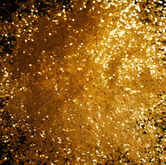 abstract background with Gold powder (Generative AI) 