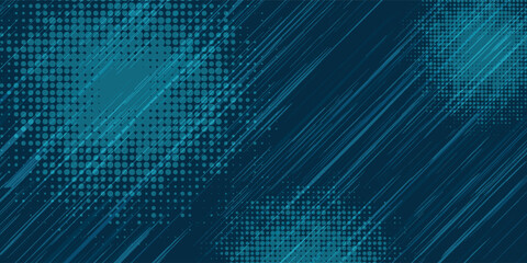 Dots halftone white and blue color pattern gradient grunge texture background. Dots pop art comics sport style vector illustration.