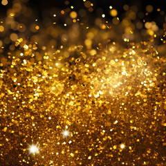 abstract background with Gold powder (Generative AI) 