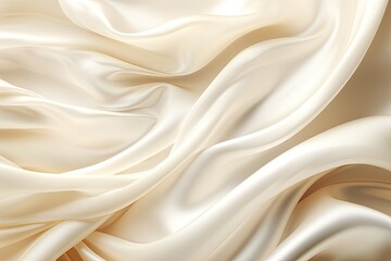 Obraz premium Ivory Impressions: White Satin Close-Up for Elegant Background Designs