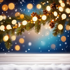 Christmas and New Year Greetings Background