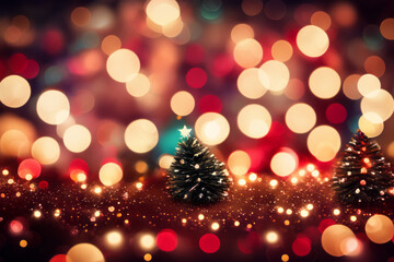 Obraz na płótnie Canvas Christmas and New Year Greetings Background
