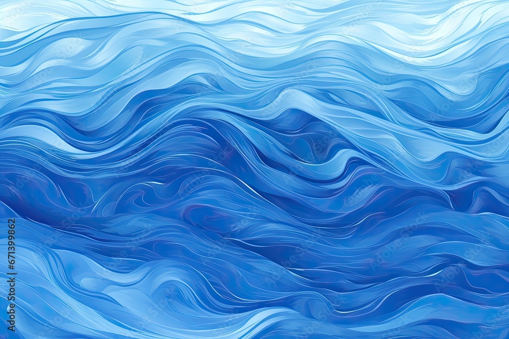 Aufkleber sapphire ripple: abstract blue wave background with dynamic patterns.