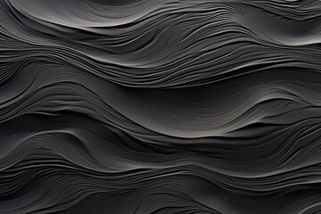 Black Beach Sand: Sand Noir Wave Patterns - Background Texture Image