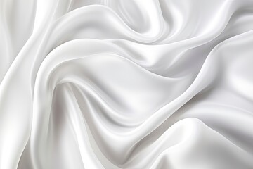 Silken Elegance: Abstract White Satin Background