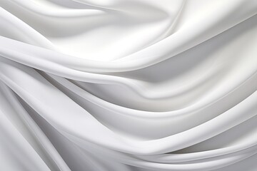 Silky Panorama: White Gray Satin with Natural Blur Pattern