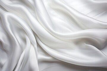 Obraz premium Subtle Swirls: White Gray Satin Texture Background with Soft Natural Patterns