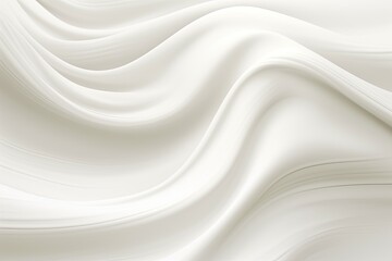 White Cloth Abstract Background with Wave Patterns