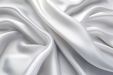 White Gray Satin Texture: Beautifully Blurred Pattern in Light