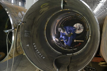 Large diameter steel pipe plant, Steel pipe manufacturing, Steel pipes for drilling oil and water