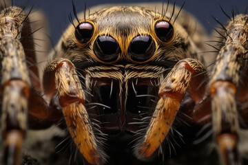 Close-up picture of a spider.