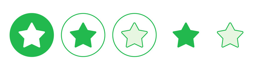 Star Icon set. rating icon vector. favourite star icon