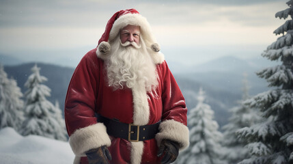 Santa Claus in Christmas season.