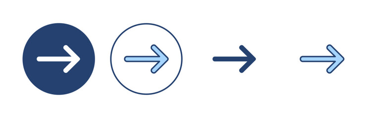 Arrow icon vector. Arrow sign and symbol for web design.