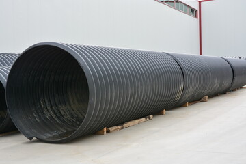 Metal Reinforced PE Spiral Corrugated Pipe, HDPE Corrugated Drain Pipe, High quality Pipe plant