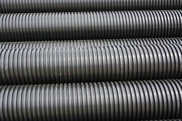 Metal Reinforced PE Spiral Corrugated Pipe, HDPE Corrugated Drain Pipe, High quality Pipe plant