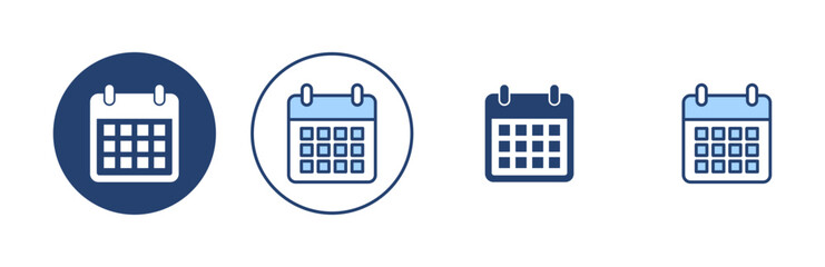 Calendar icon vector. Calender sign and symbol. Schedule icon symbol