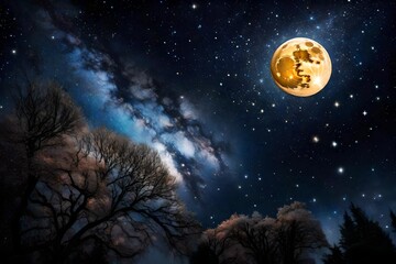 An enchanting night sky filled with millions of st