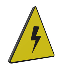 3d Warning Triangle Icon