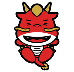 2024年辰年の年賀状や正月に使える龍のポップでかわいい干支イラスト