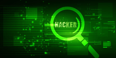 2d illustration cyber crime and internet privacy hacking.Network security,cyber attack,computer virus,ransomware and malware concept