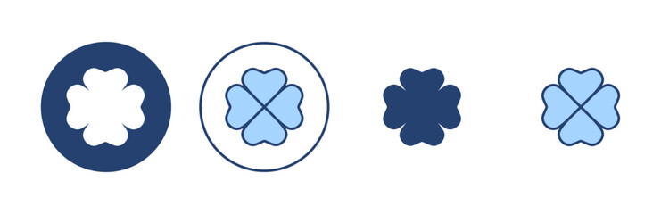 Clover icon vector. clover sign and symbol. four leaf clover icon.