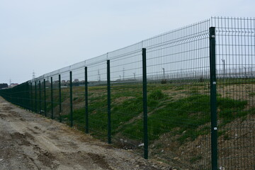 High green metal fence, High Security Palisade Metal Fencing Manufacturer