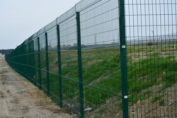 High green metal fence, High Security Palisade Metal Fencing Manufacturer