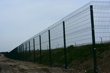 High green metal fence, High Security Palisade Metal Fencing Manufacturer