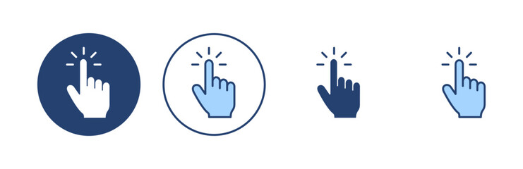 Hand cursor icon vector. cursor sign and symbol. hand cursor icon clik