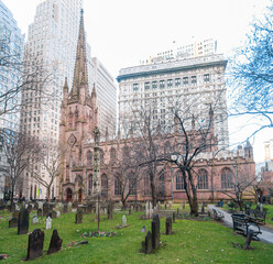 The Trinity Church in Manhattan, New York City