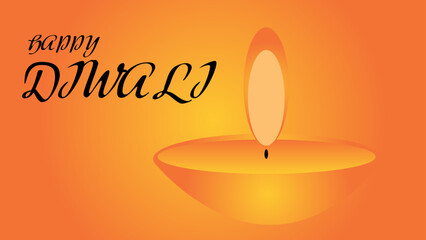 Happy Diwali celebration background. banner design decorated with illuminated oil lamps on background. vector illustration design