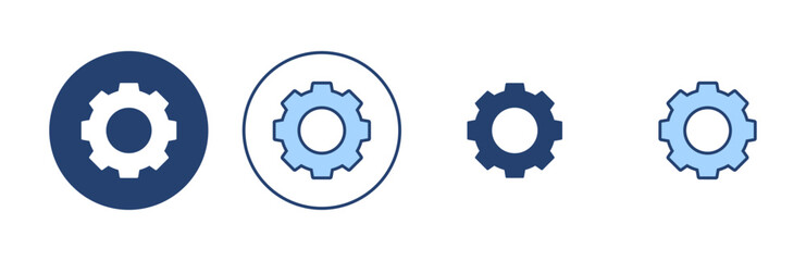 Setting icon vector. Cog sign and symbol. Gear Sign