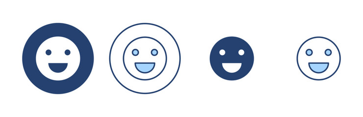 Smile icon vector. smile emoticon icon. feedback sign and symbol
