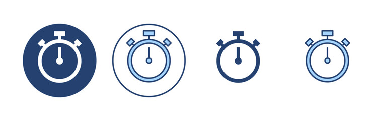 Stopwatch icon vector. Timer sign and symbol. Countdown icon. Period of time