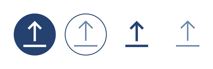 Upload icon vector. load data sign and symbol